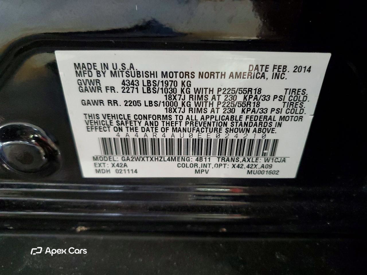 Mitsubishi Outlander 2014