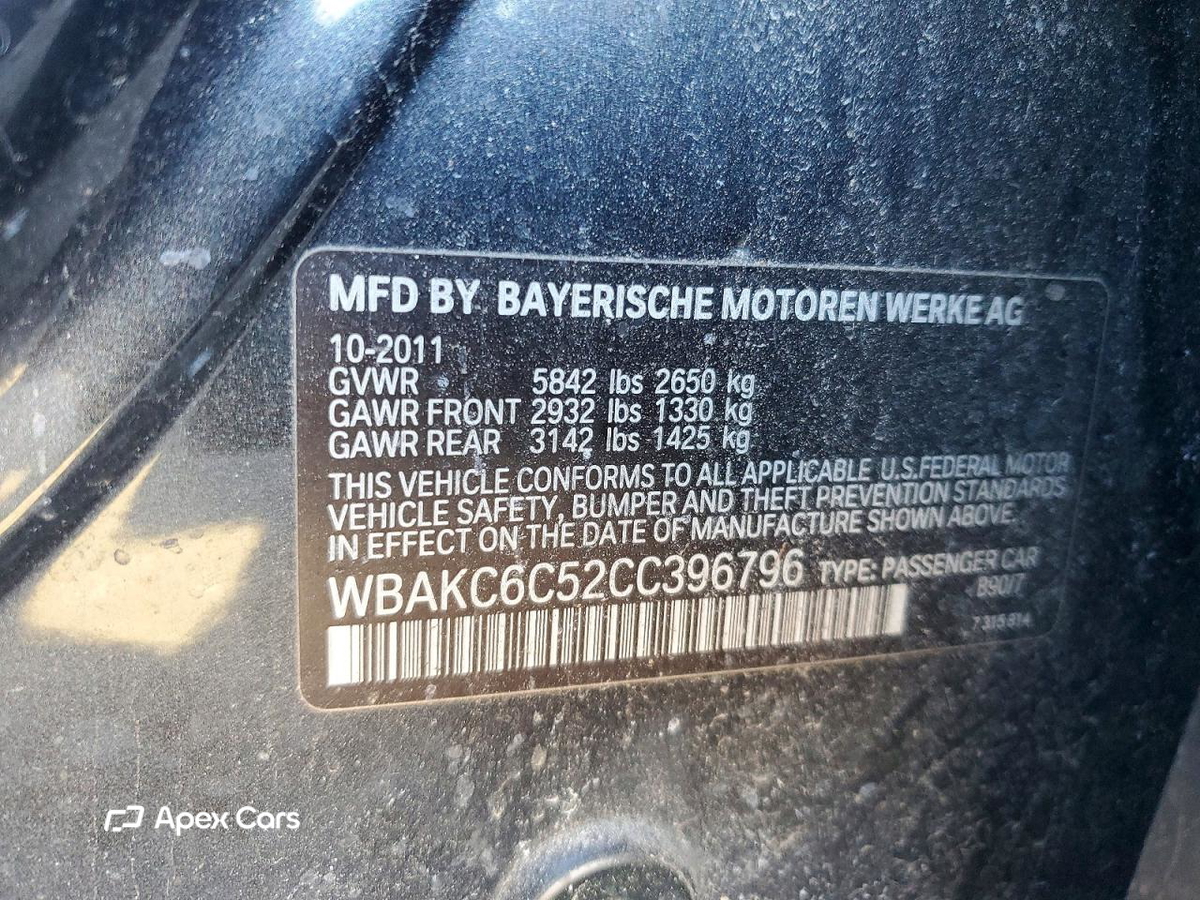 BMW Series 7 2012