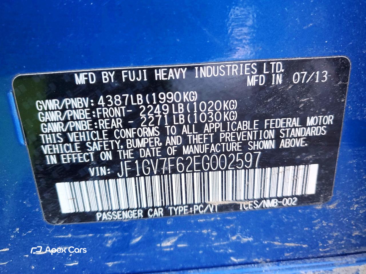 Subaru Impreza 2014