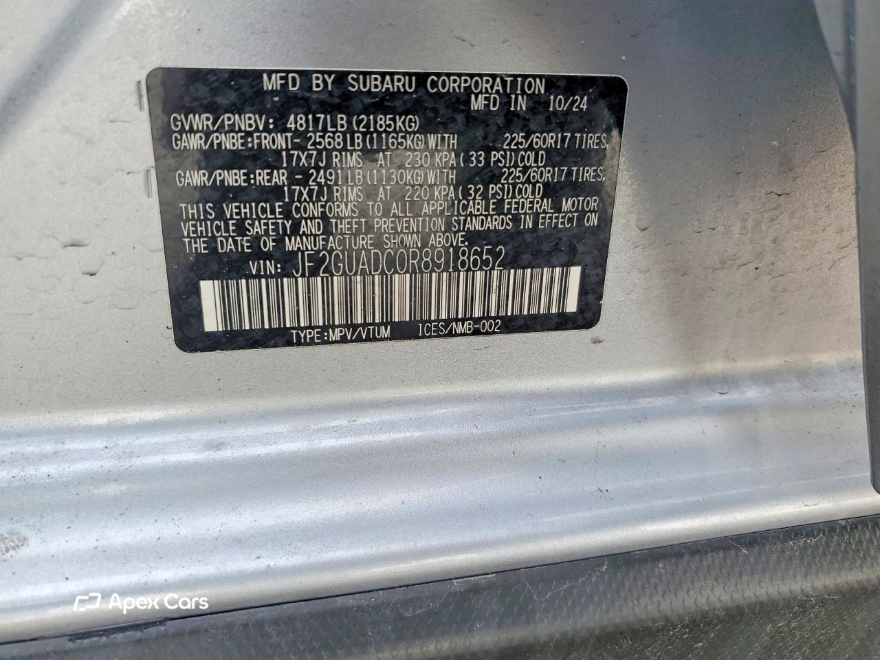 Subaru XV 2024