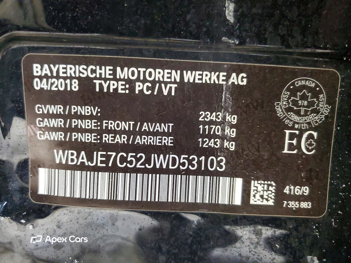 BMW Series 5 2018