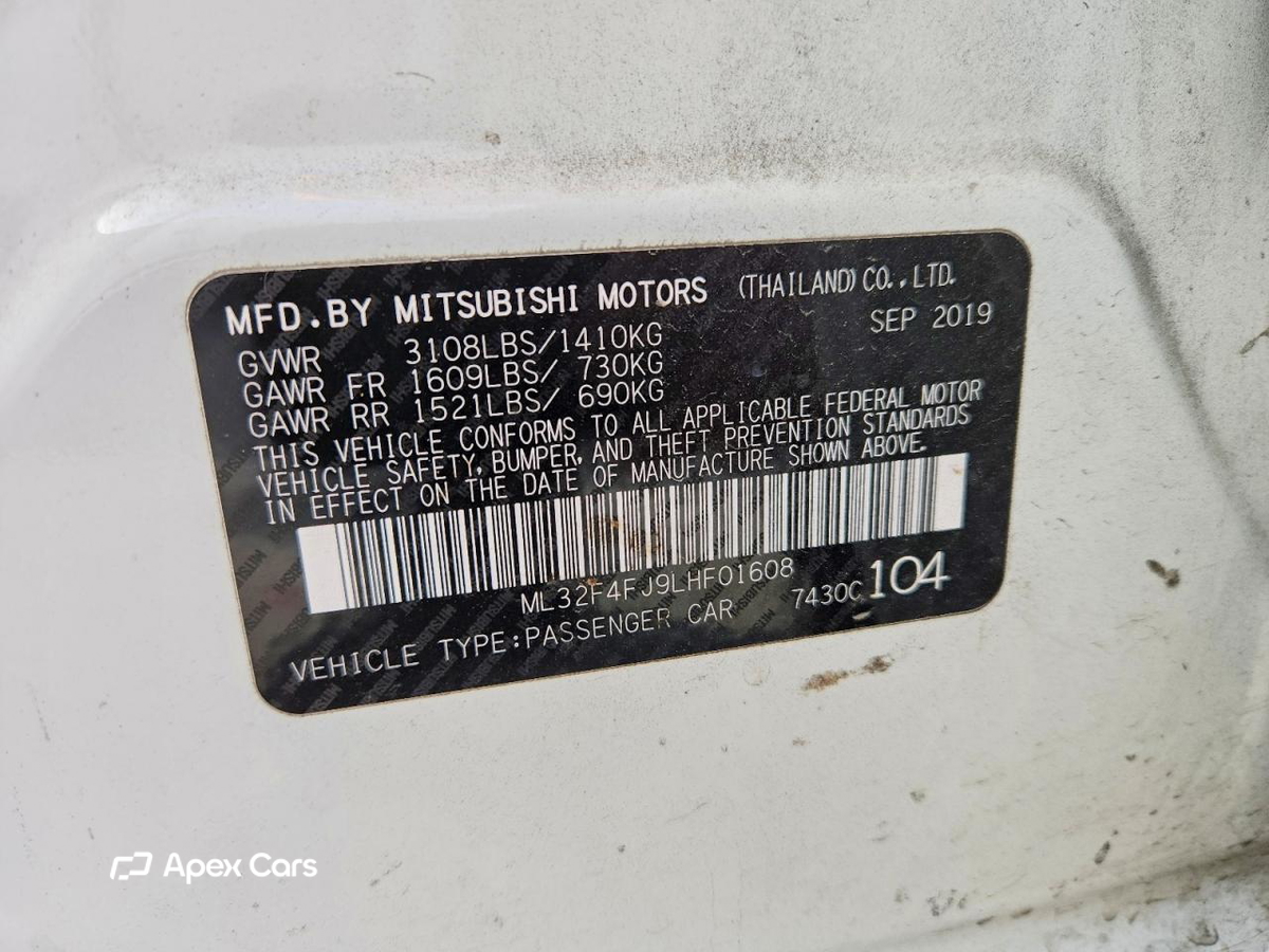 Mitsubishi Mirage 2020