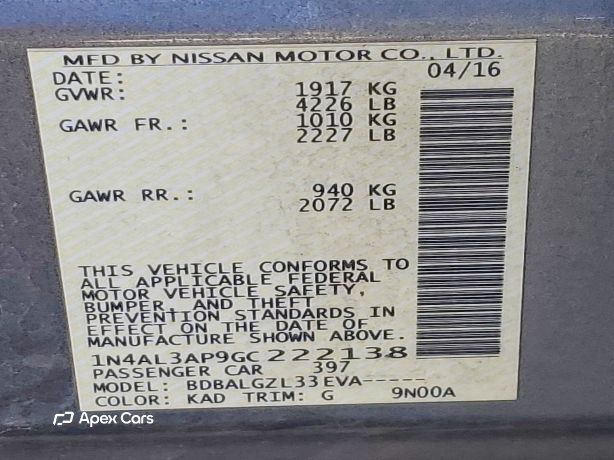 Nissan Altima 2016