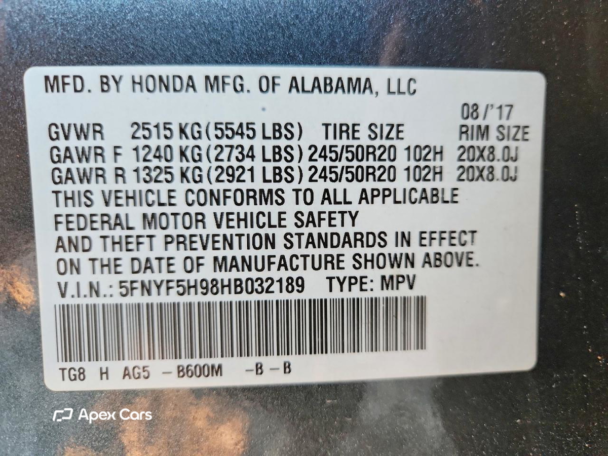 Honda Pilot 2017