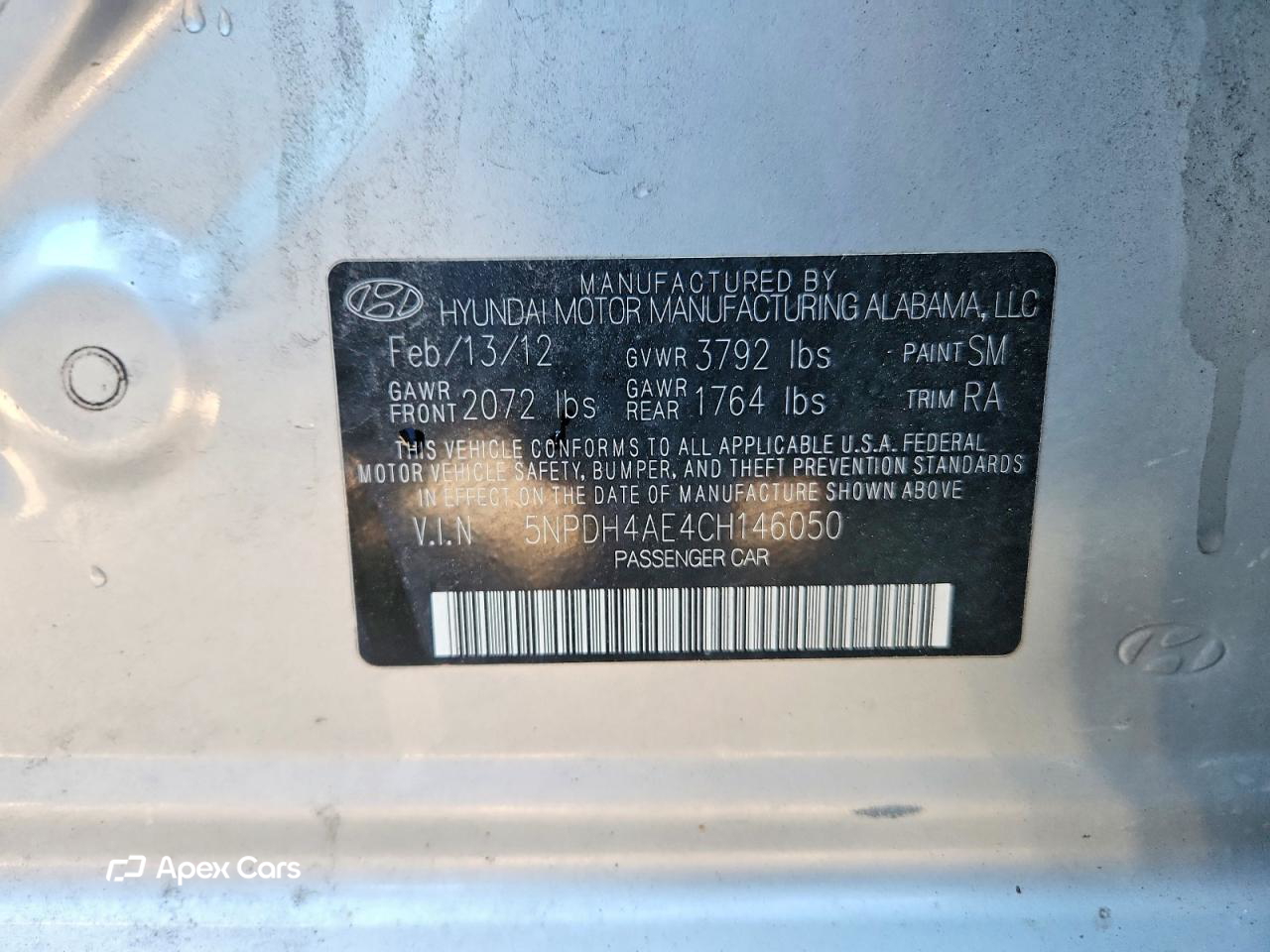 Hyundai Elantra 2012