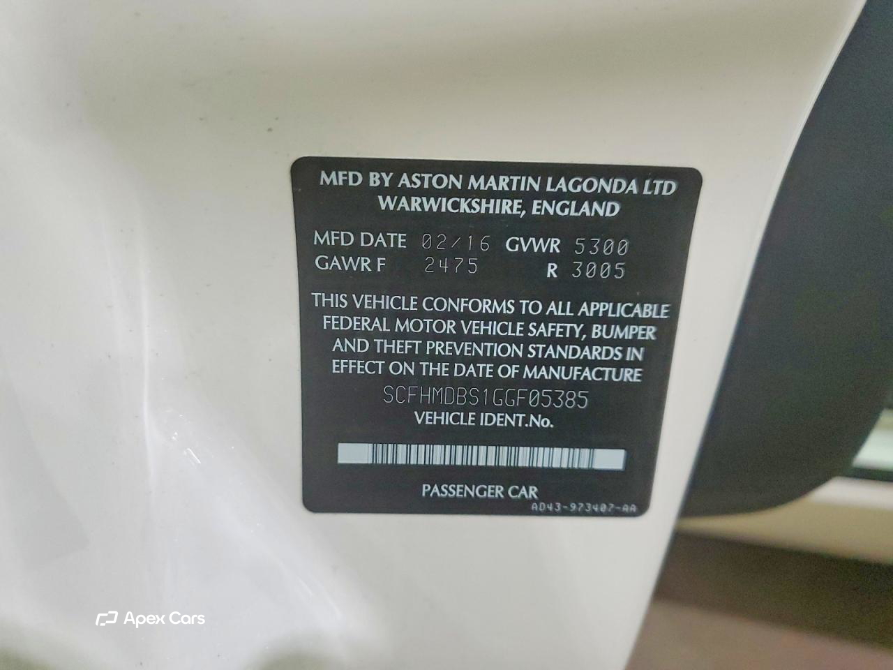 Aston Martin Rapide 2016