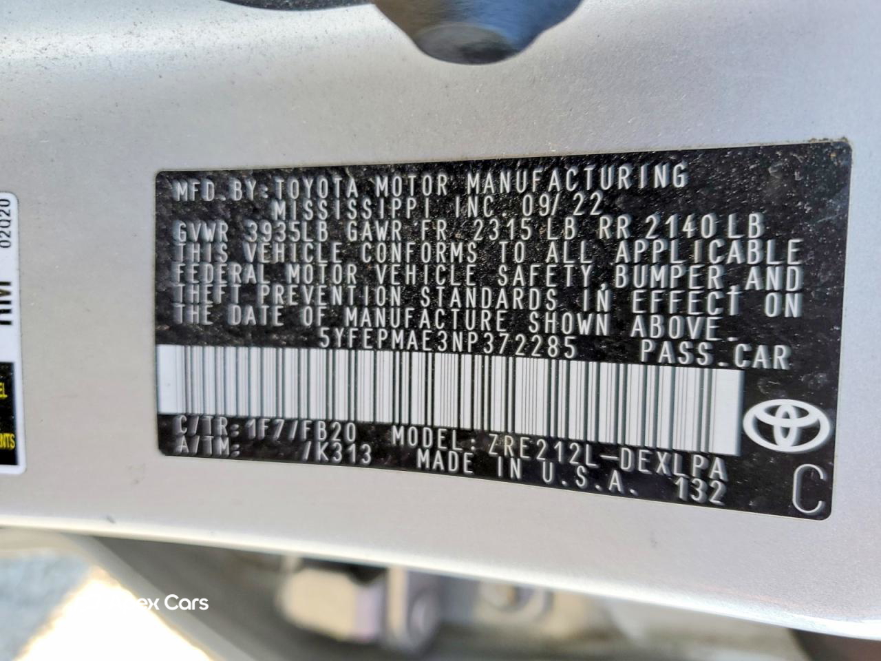 Toyota Corolla 2022