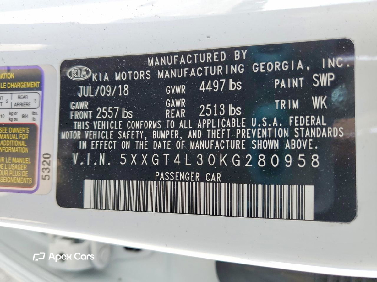 Kia Optima 2019