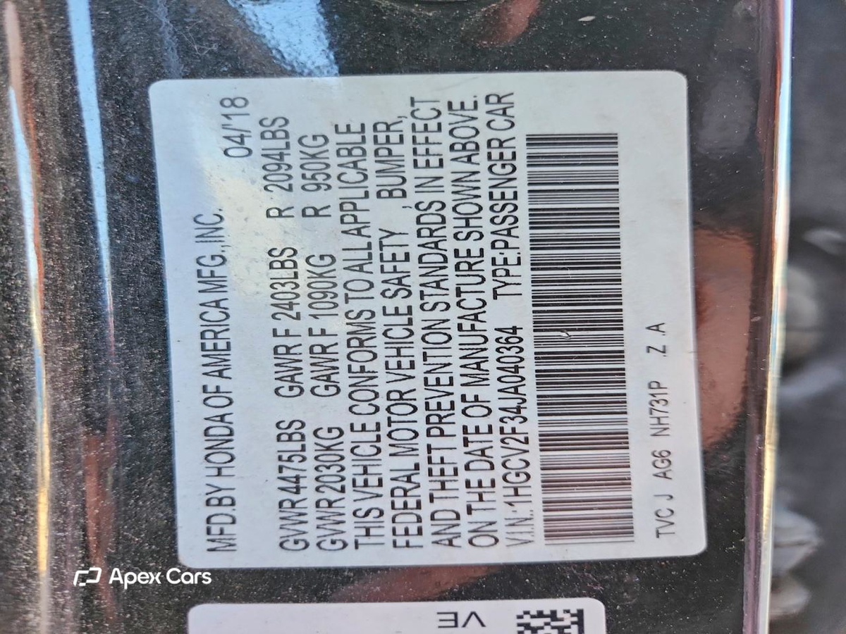 Honda Accord 2018