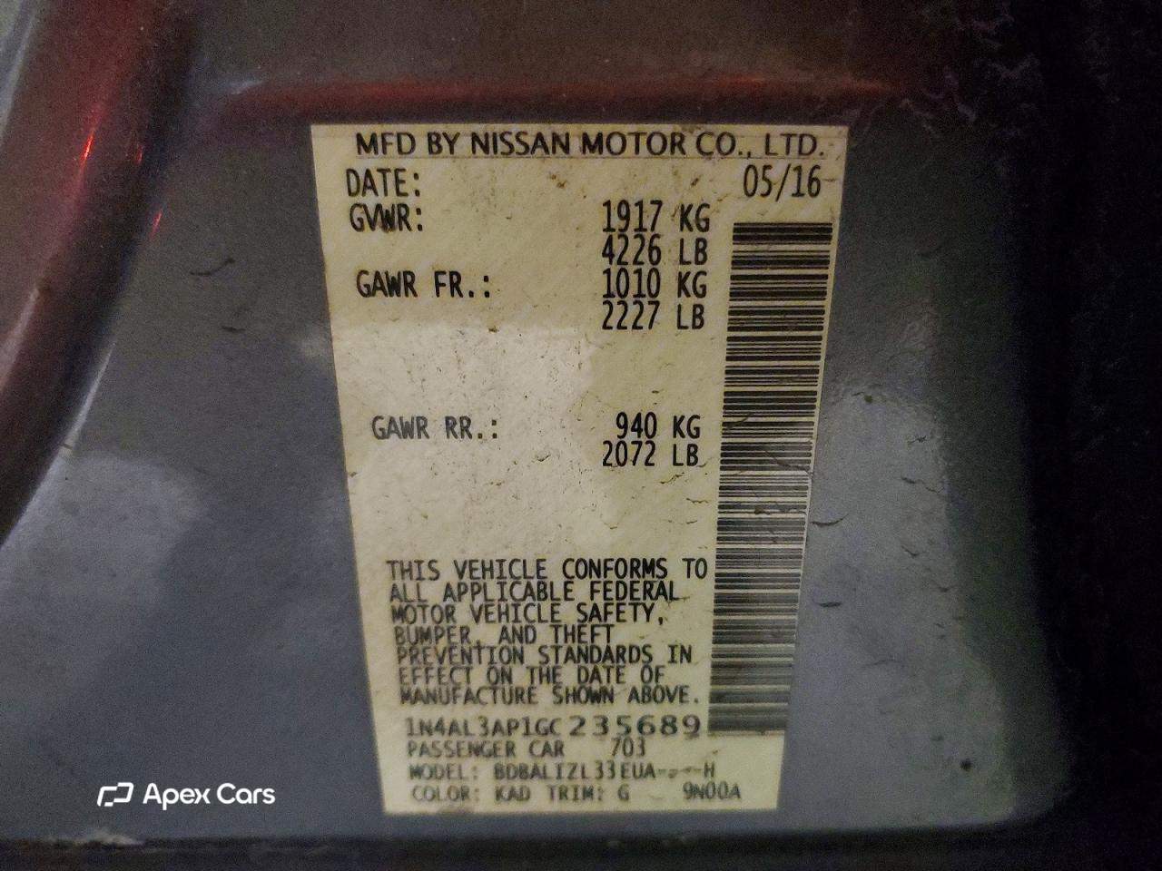 Nissan Altima 2016