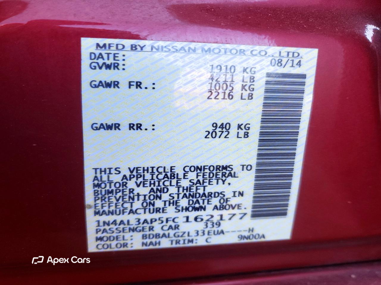 Nissan Altima 2015