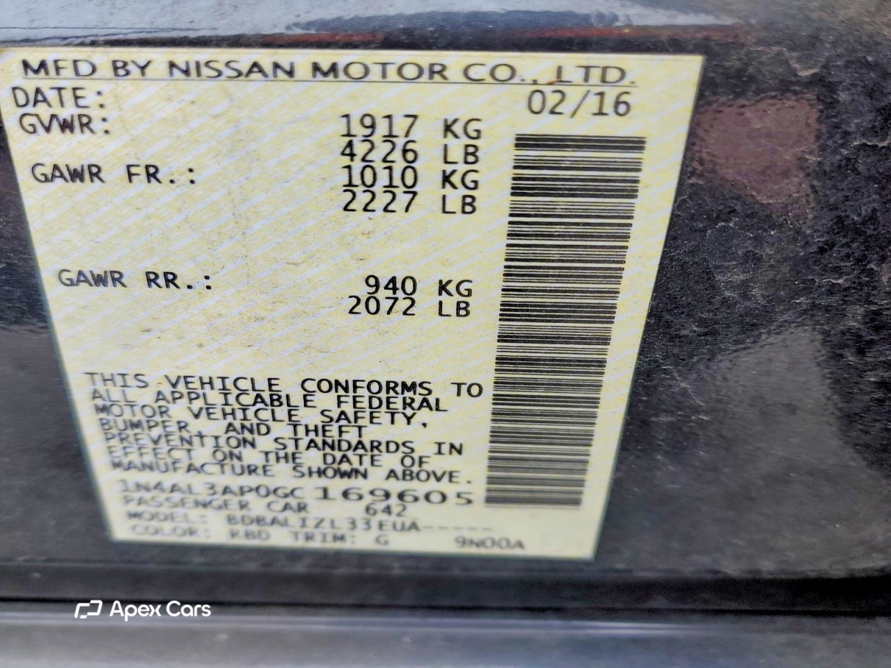 Nissan Altima 2016