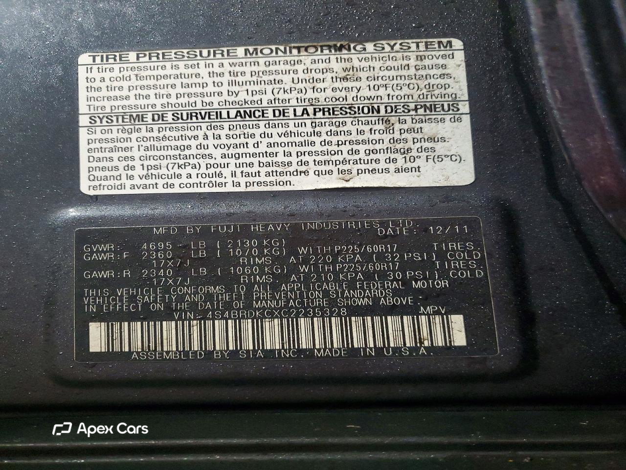 Subaru Outback 2012