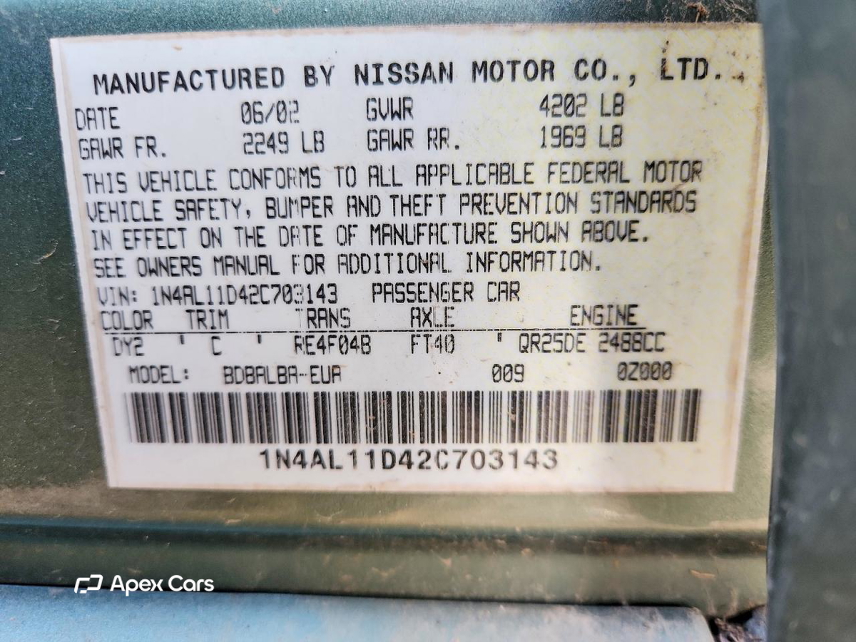 Nissan Altima 2002