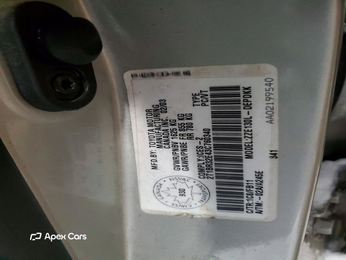 Toyota Corolla 2003