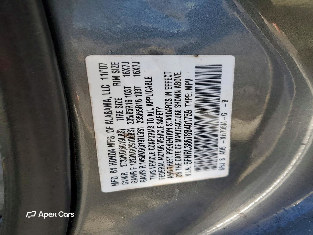 Honda Odyssey 2008
