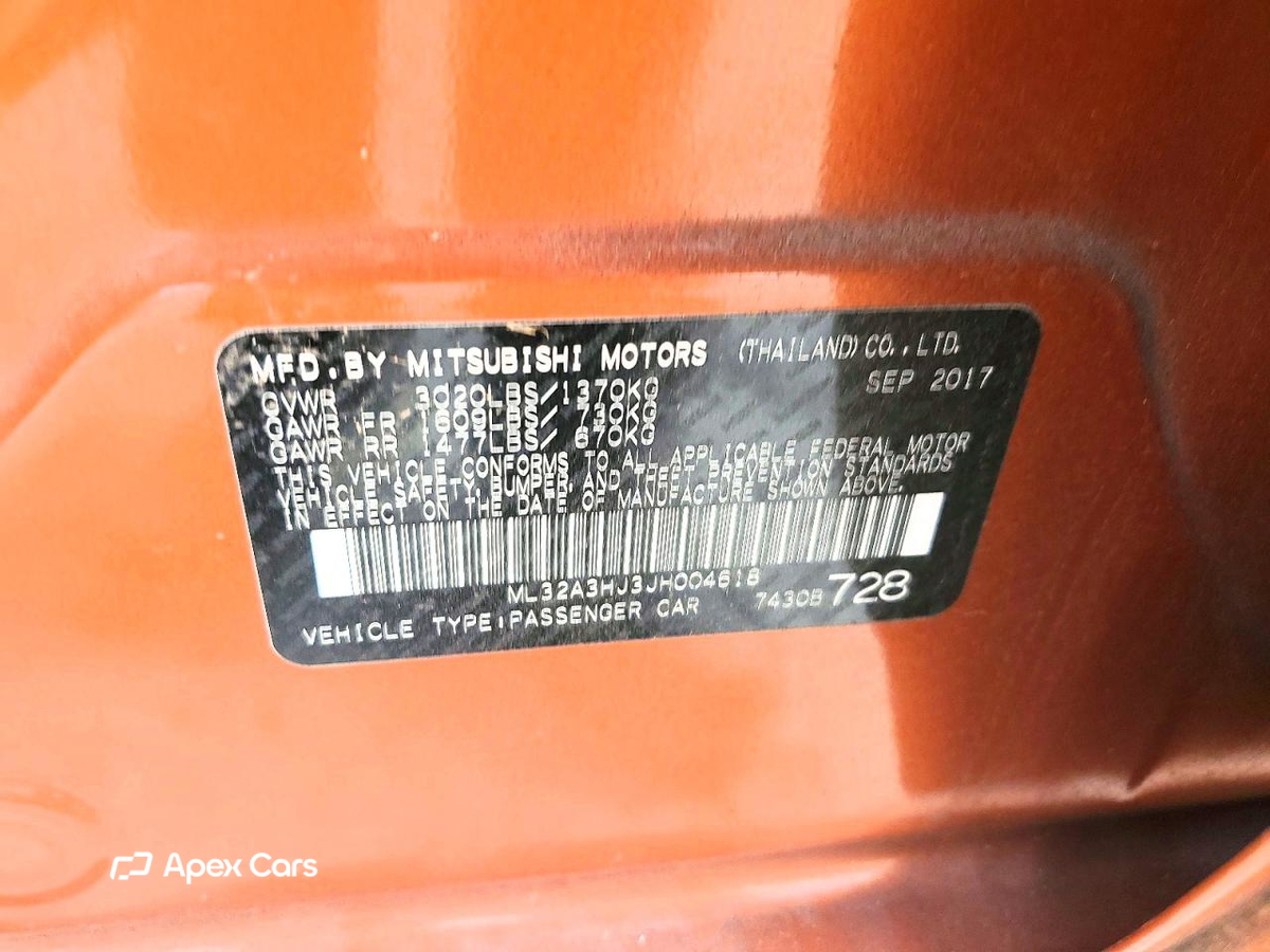 Mitsubishi Mirage 2018