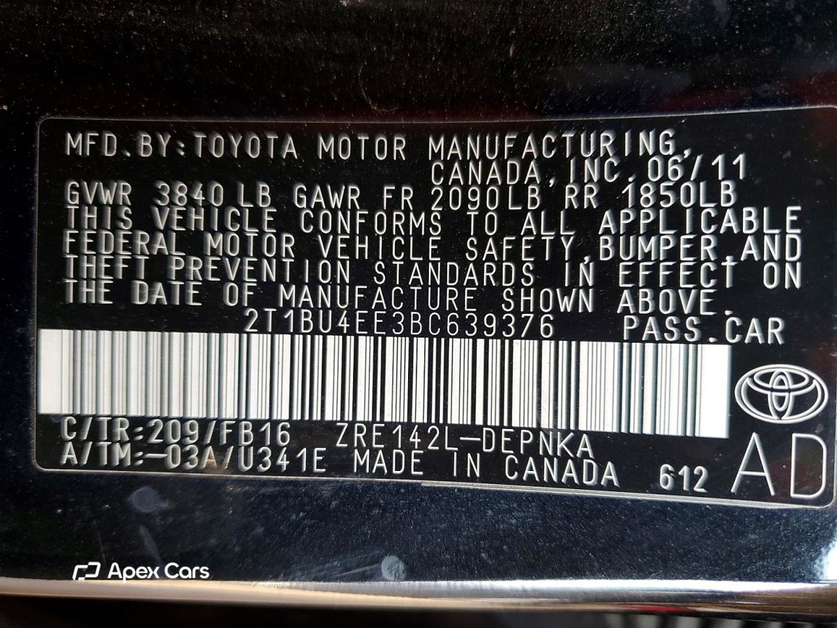Toyota Corolla 2011