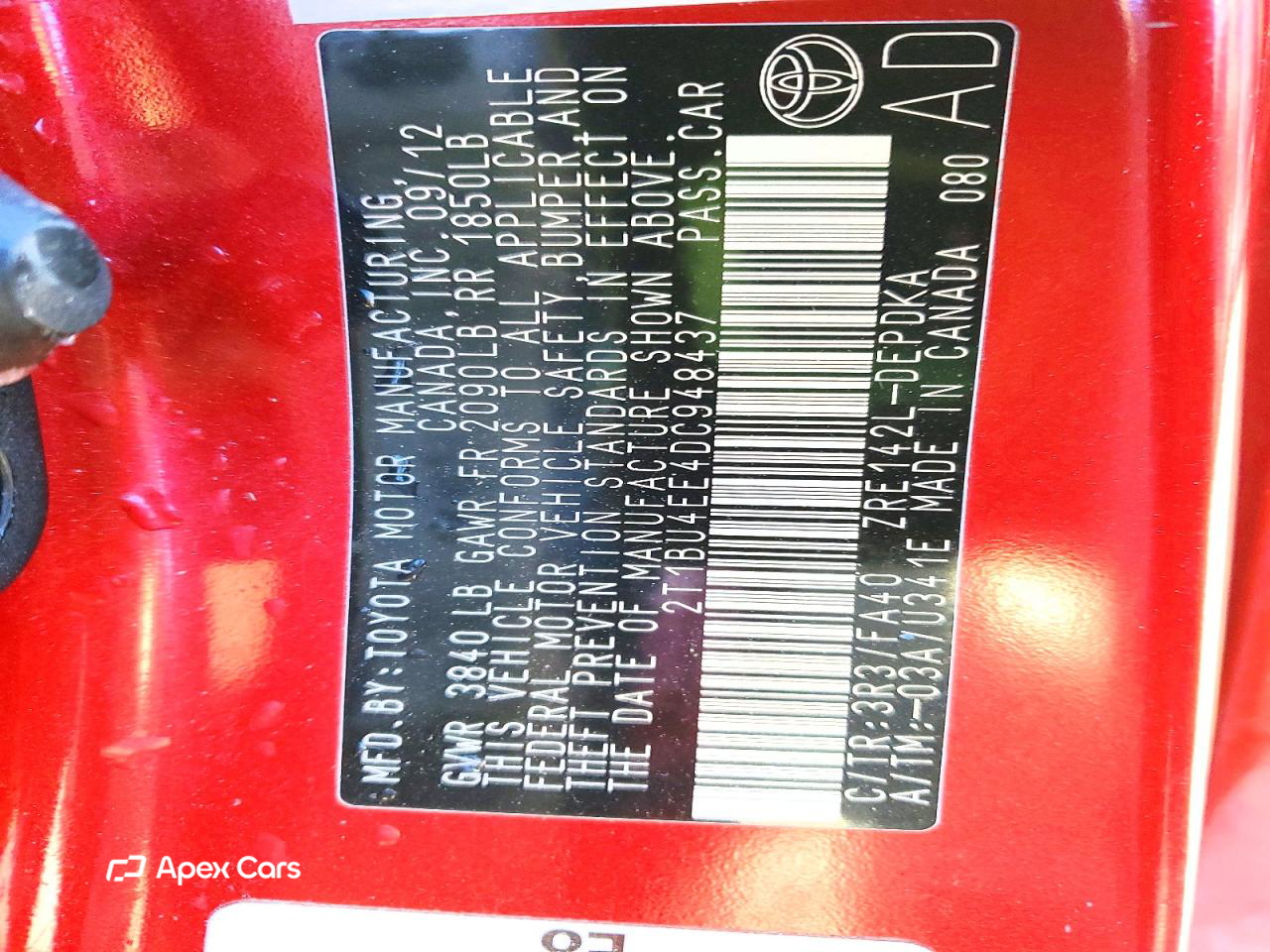 Toyota Corolla 2013