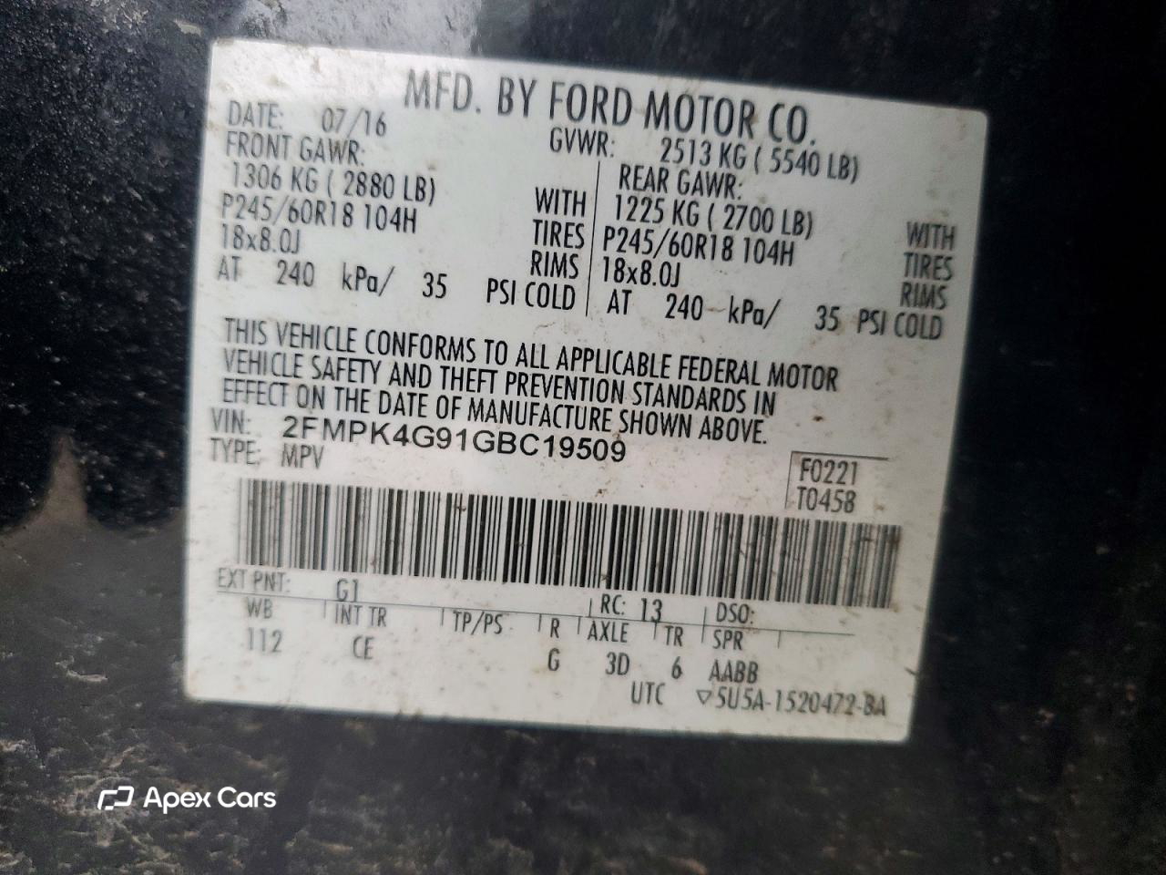 Ford Edge 2016
