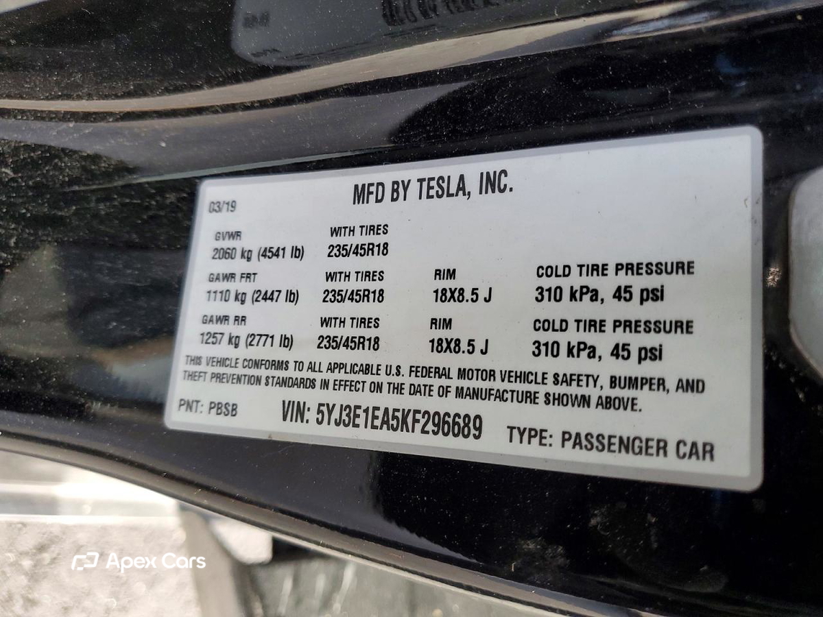 Tesla Model 3 2019