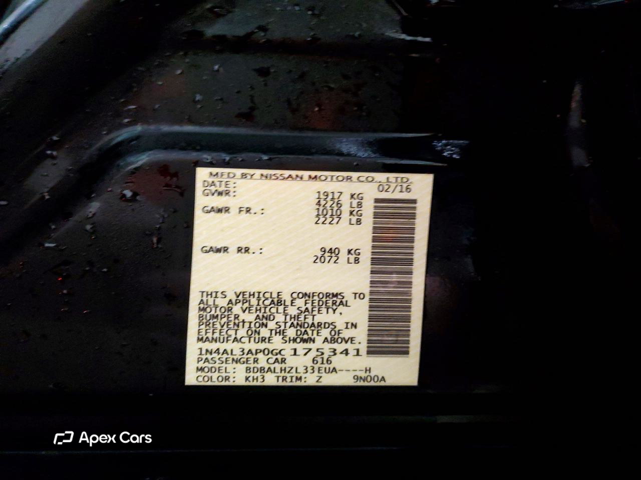 Nissan Altima 2016