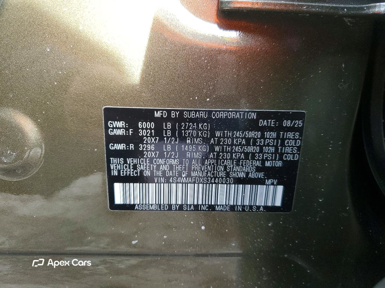 Subaru Ascent 2025