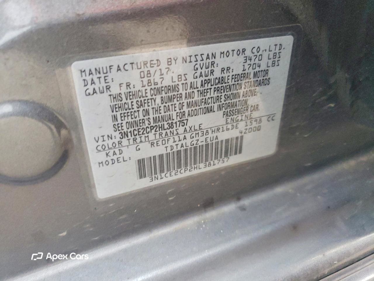 Nissan Versa 2017