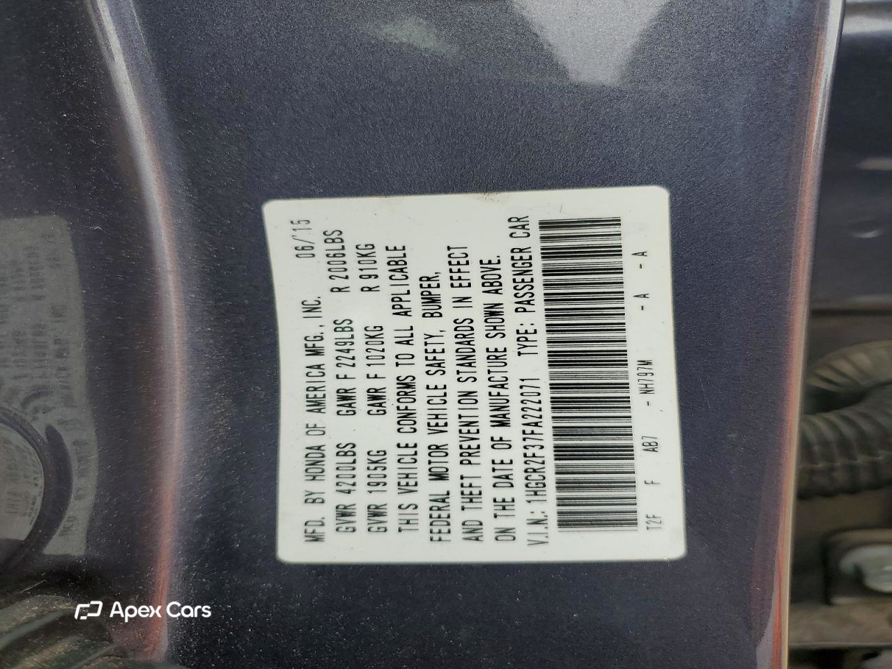 Honda Accord 2015