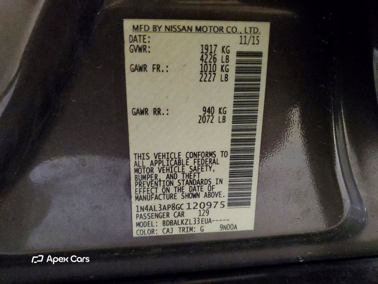 Nissan Altima 2016