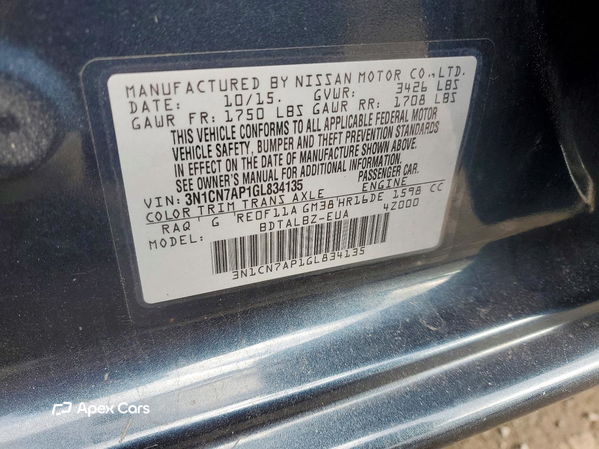 Nissan Versa 2016