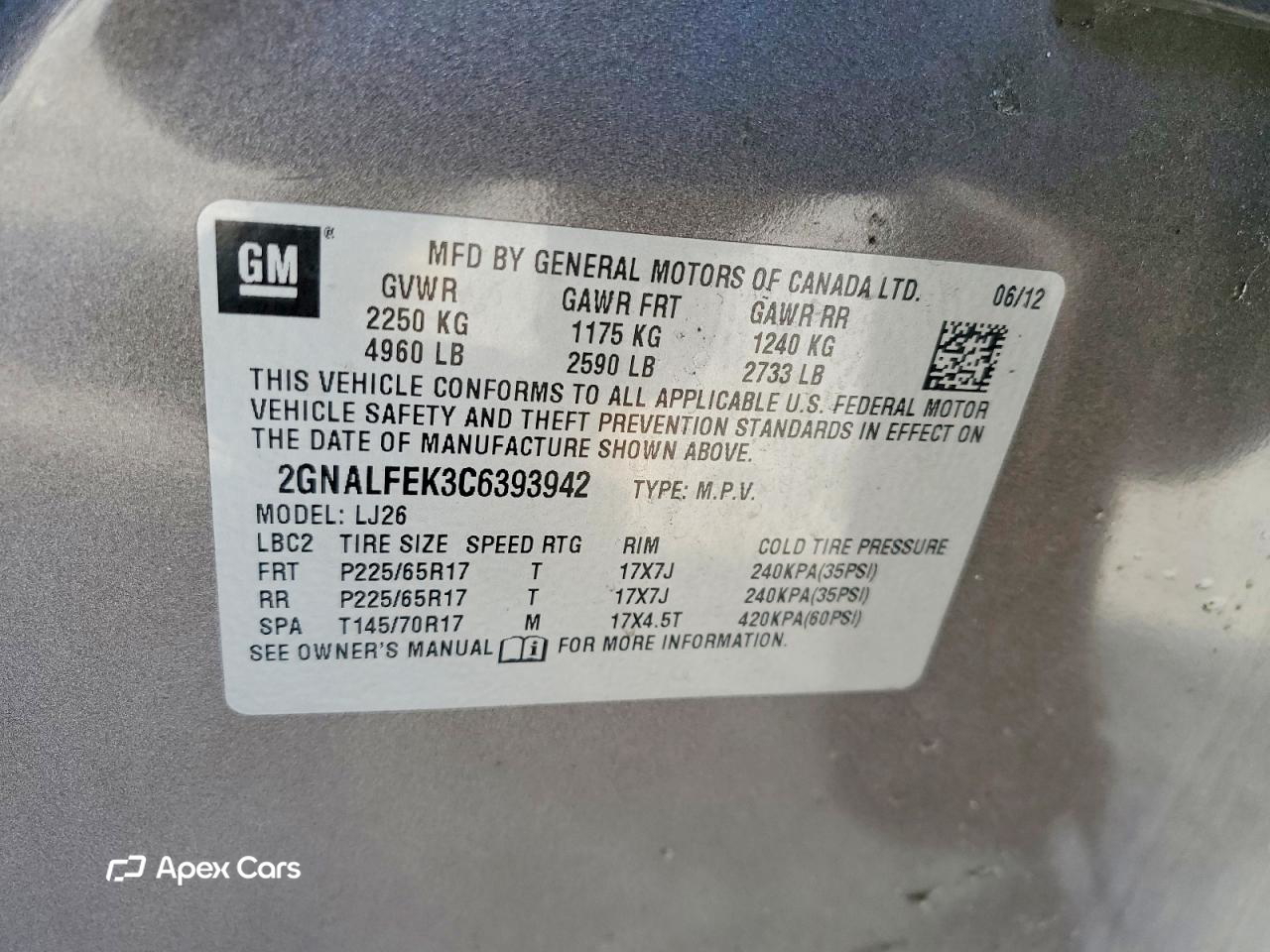 Chevrolet Equinox 2012