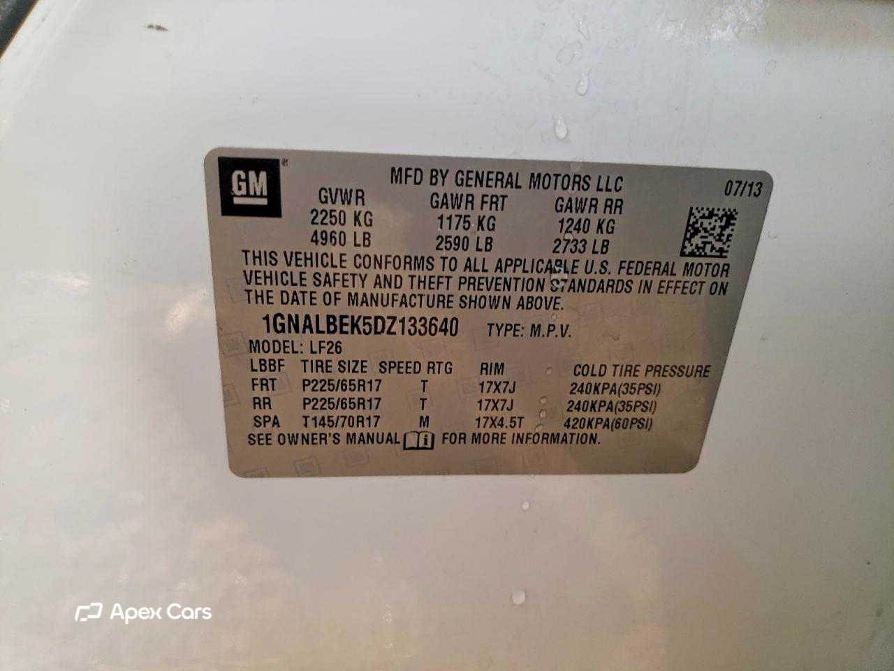 Chevrolet Equinox 2013