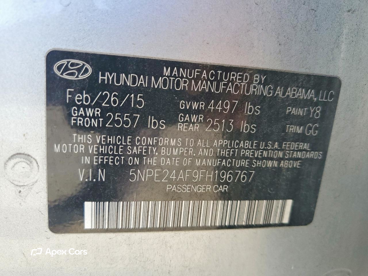 Hyundai Sonata 2015