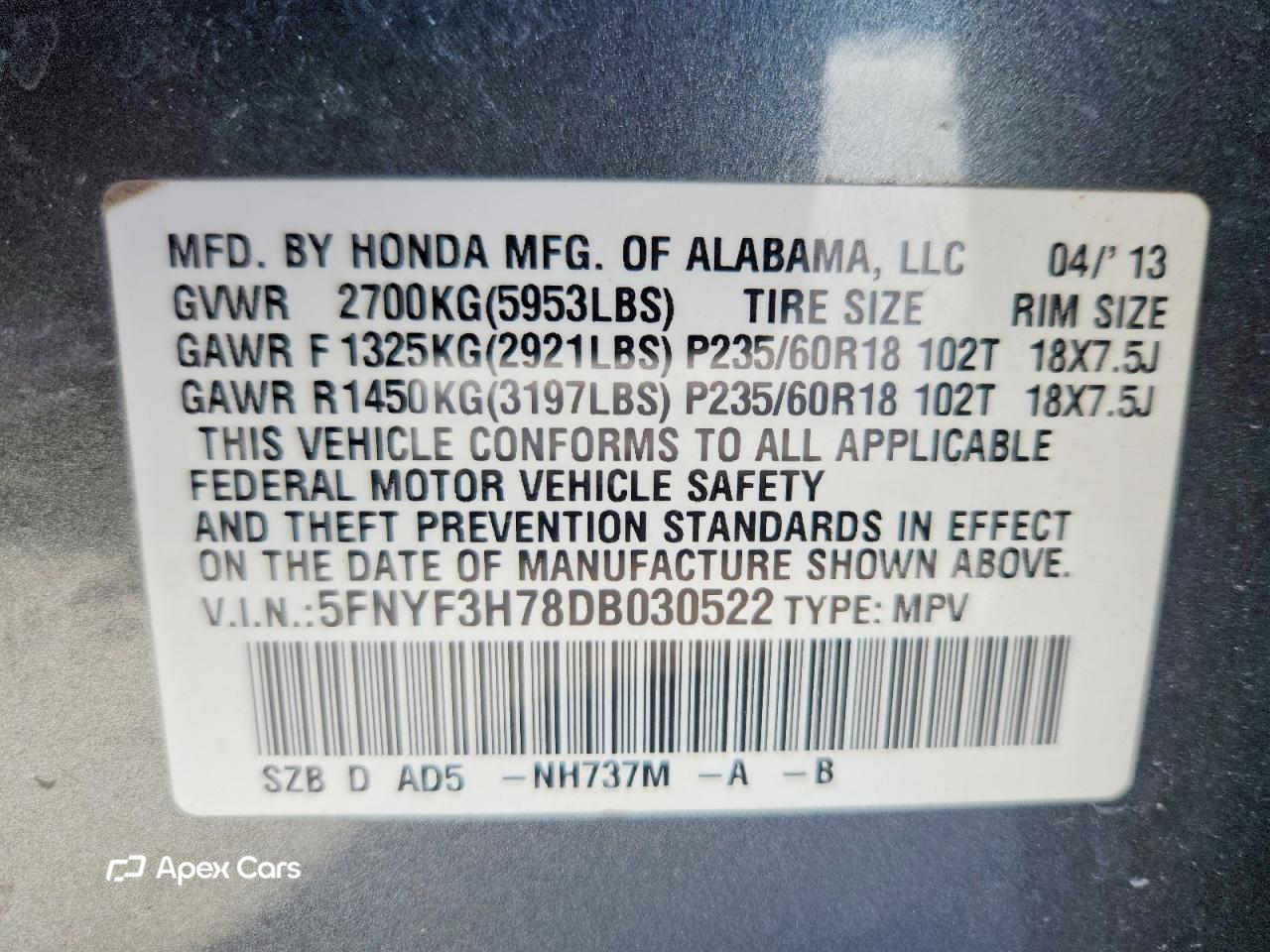 Honda Pilot 2013