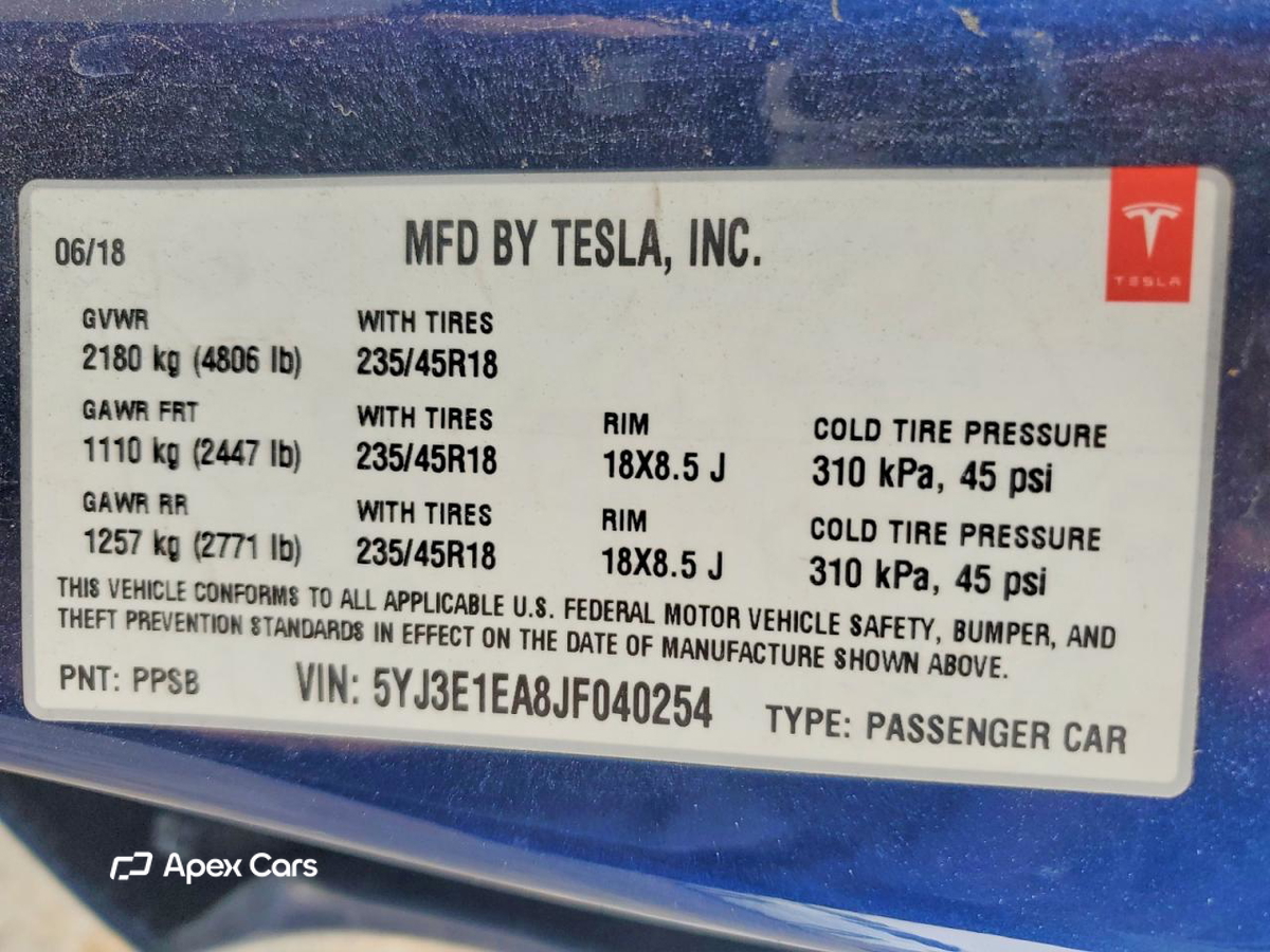 Tesla Model 3 2018
