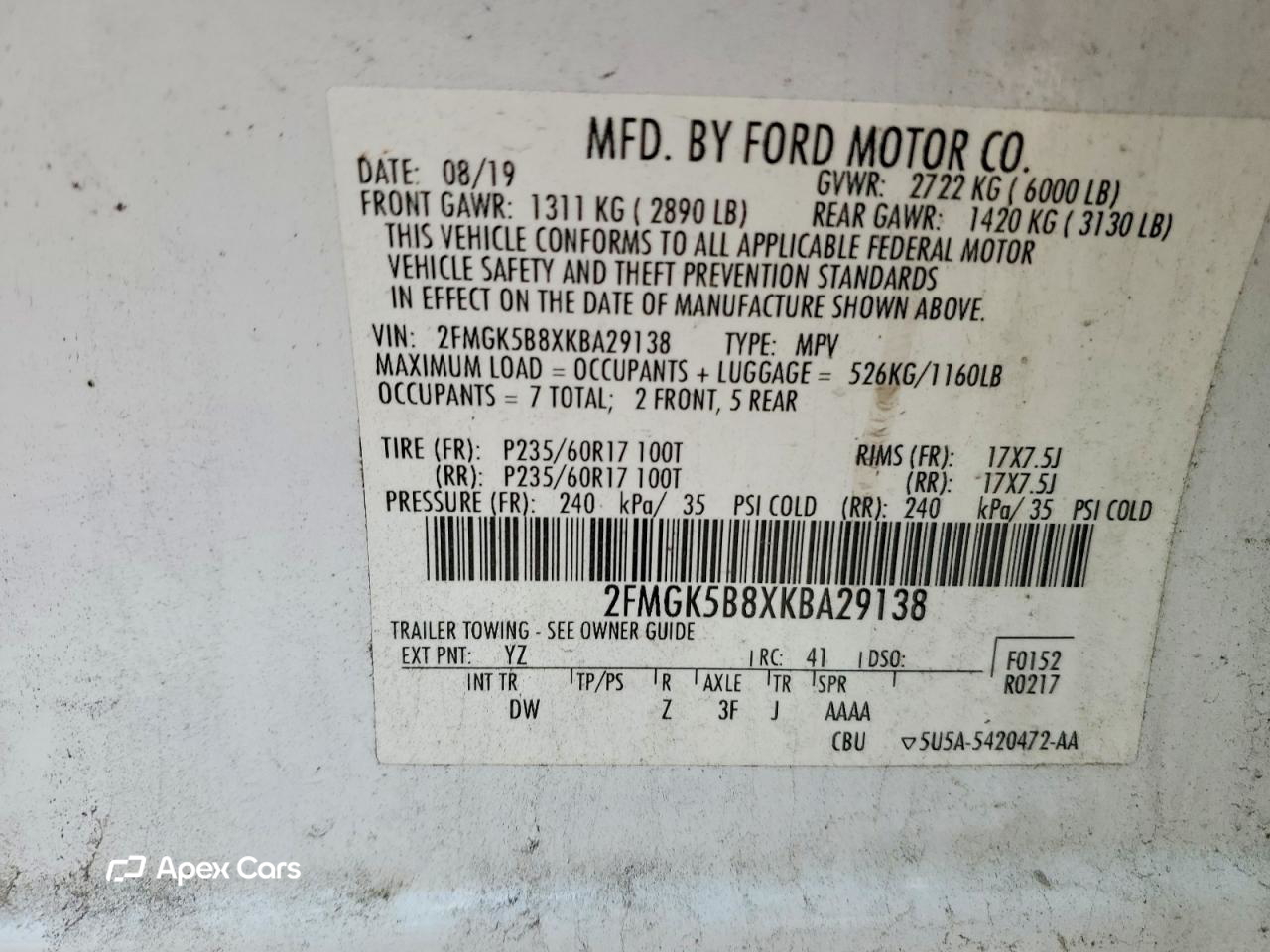 Ford Flex 2019