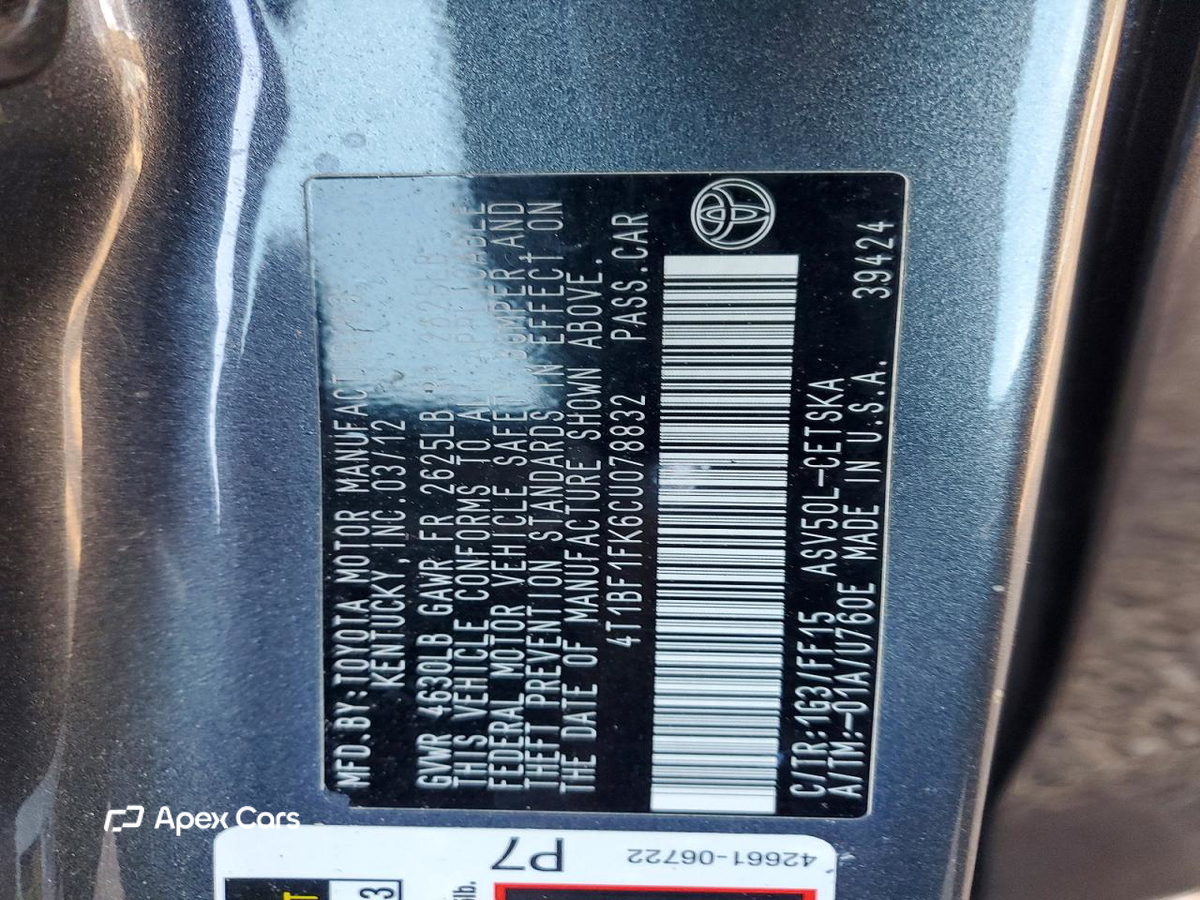 Toyota Camry 2012