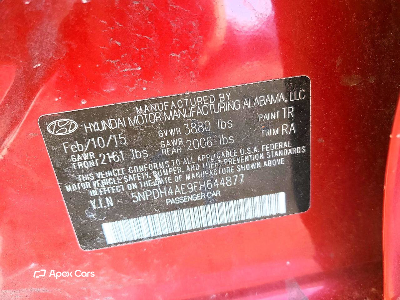 Hyundai Elantra 2015