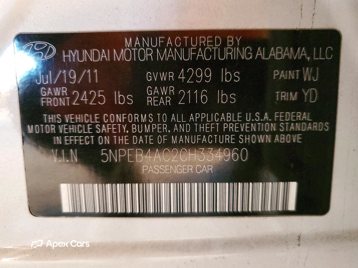 Hyundai Sonata 2012