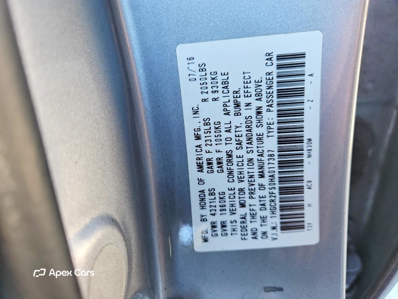 Honda Accord 2017