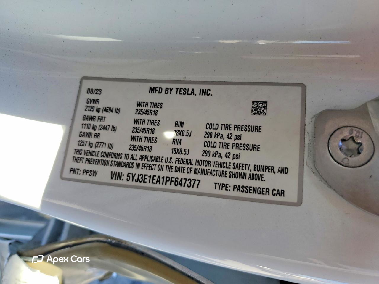 Tesla Model 3 2023