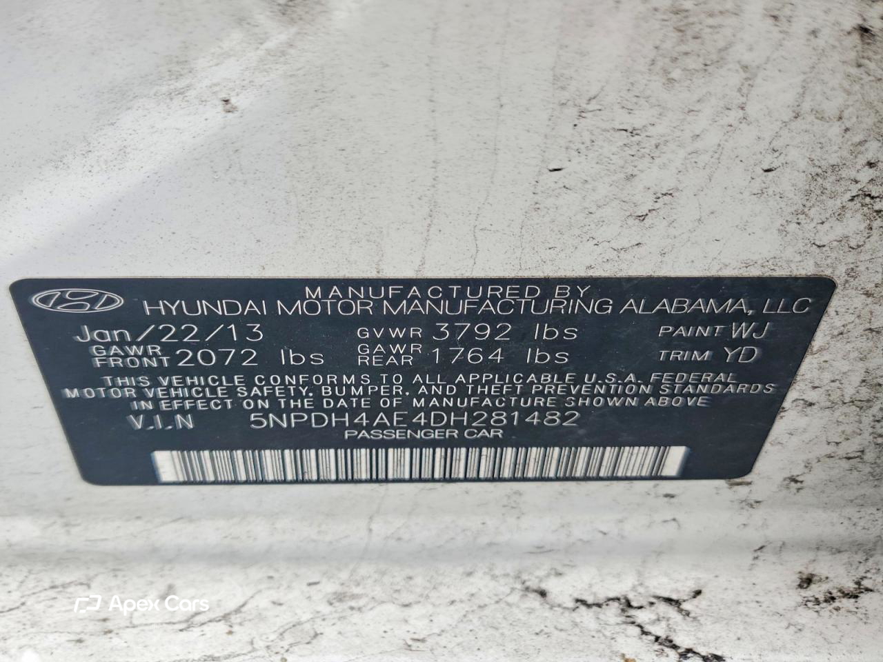 Hyundai Elantra 2013