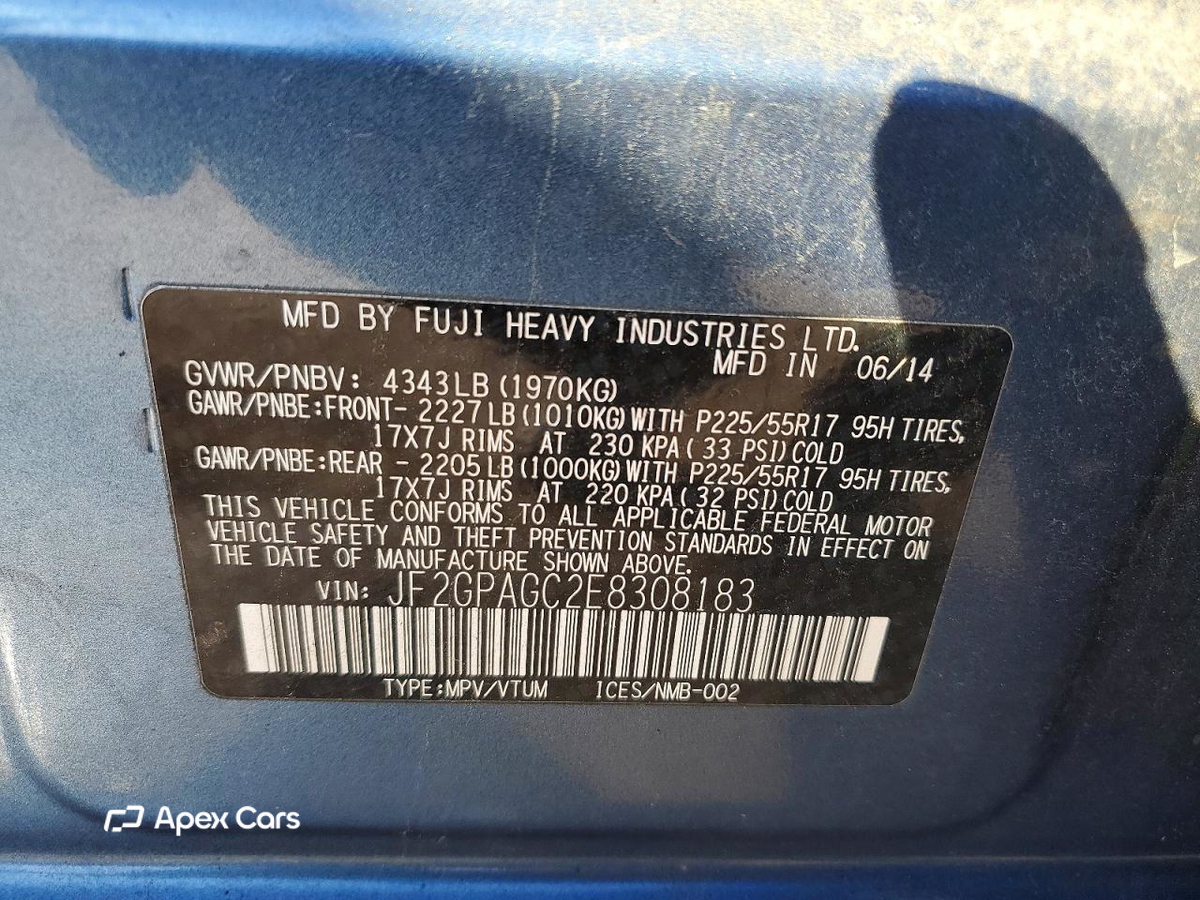 Subaru XV 2014