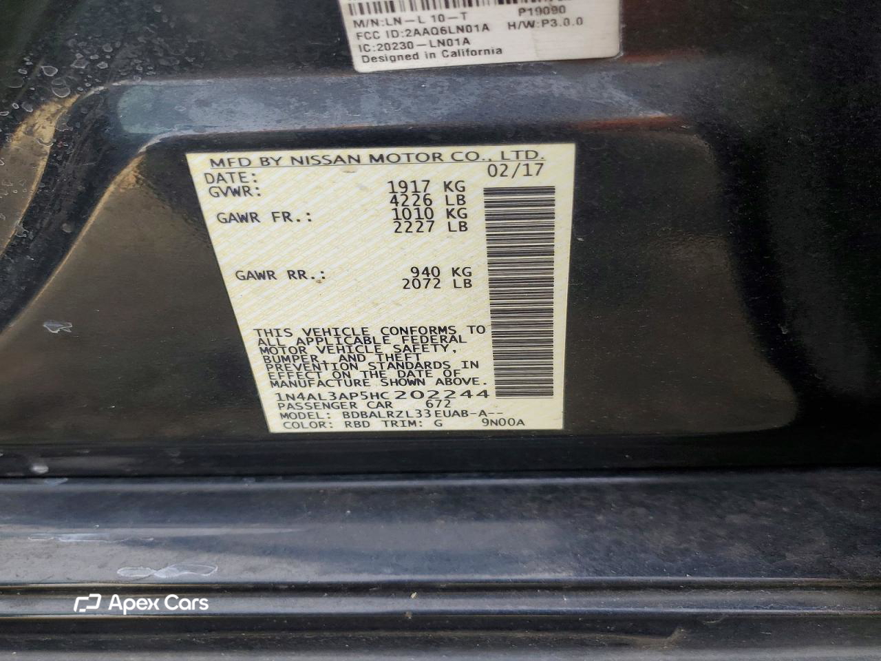 Nissan Altima 2017