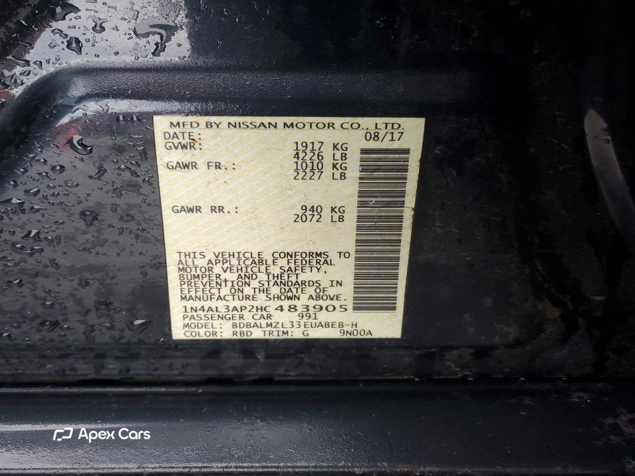 Nissan Altima 2017