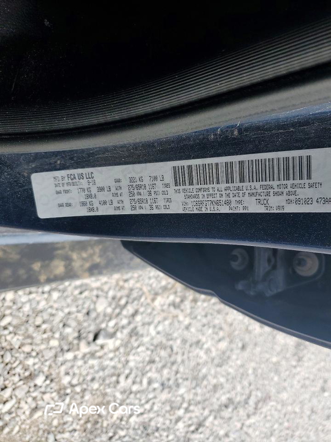 RAM 1500 2019