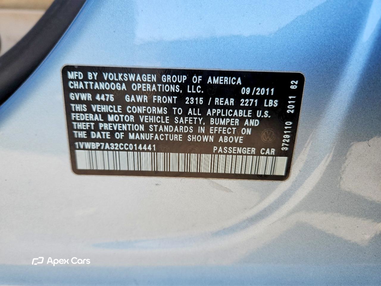 Volkswagen Passat 2012