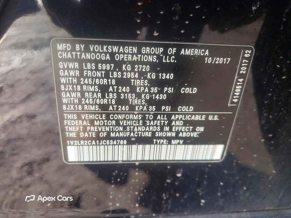 Volkswagen Atlas 2018