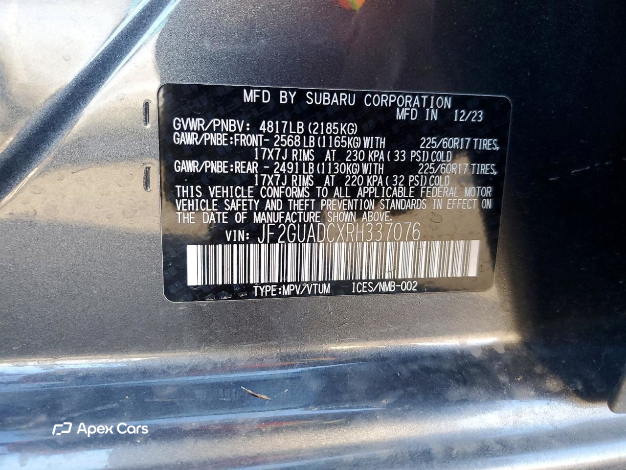 Subaru XV 2024